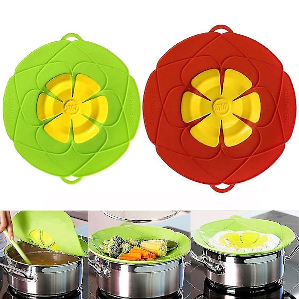 Multifunctional Microwave Oven Steaming Rack Kitchen Tool Spill Proof Silicone Pot