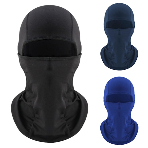 Vintercykelbalaclava Full Face Cover Thermal Warmer Cykelhuva Mössa Black