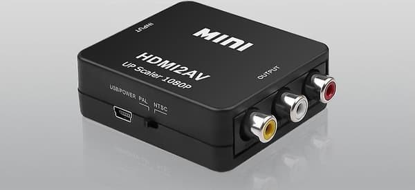 Mini HDMI - AV-muunnin White