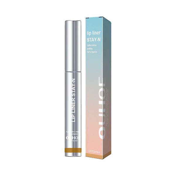 Läppennings Stay In Peel Off Läppennings Tattoo Läpp Peel Off Långvarig Makeup Light brown
