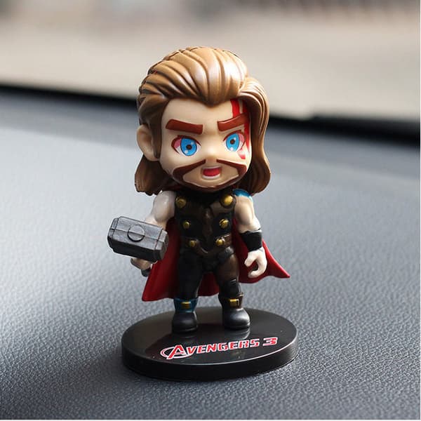 6 st Blind Box Pojkleksak Modell Mini Docka Marvel Avengers Spider-Man Docka