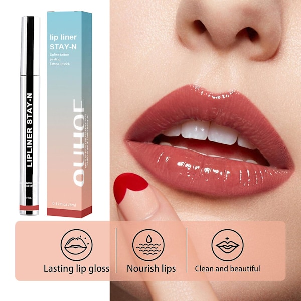 Lip Liner Stay In Peel Off Lip Liner Tattoo Lip Peel Off Long Lasting Makeup Burgundy