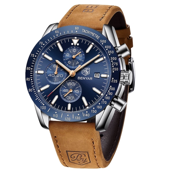 Mens Watchwatches Men Chronograph Date Analog Quartz Movement Stylish Sports Designer Wrist Watch 30m Waterproof Elegant Gift For Men