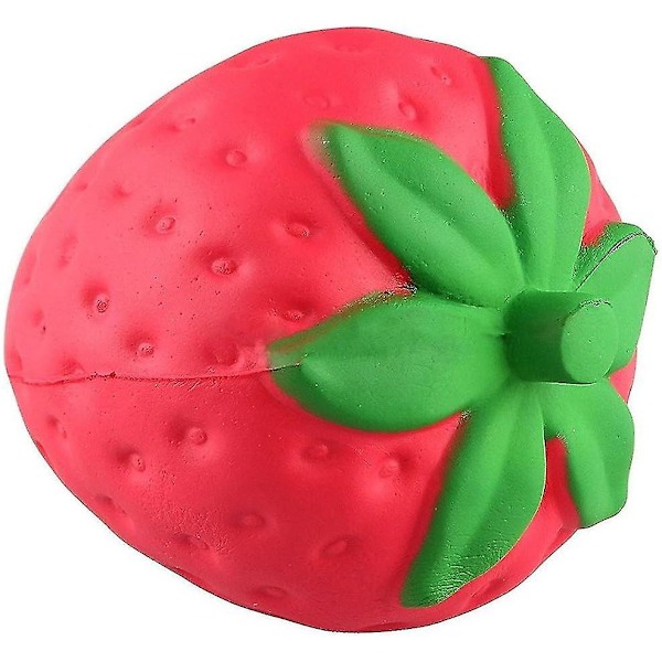 Sakte stigende Squishy Slice Kawaii Squishy Jordbærleke Sakte stigende håndleddsleke 8cm 12CM