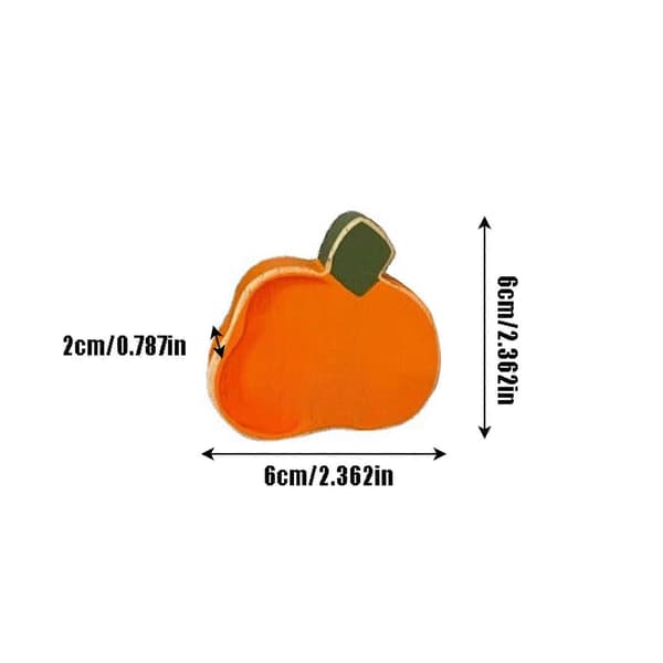 Halloween Dobbeltsidig Trykk Gresskar Desktop Dekorasjon Dekorasjon DIY Navn Velsignelse Språk Dekorasjon A