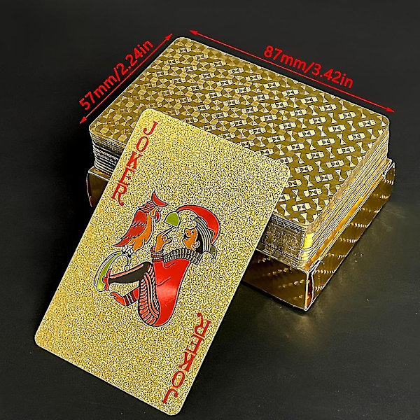 Kreative Poker Holdbare Guld Pokerkort Guldfolie Poker Kort Spilgaver