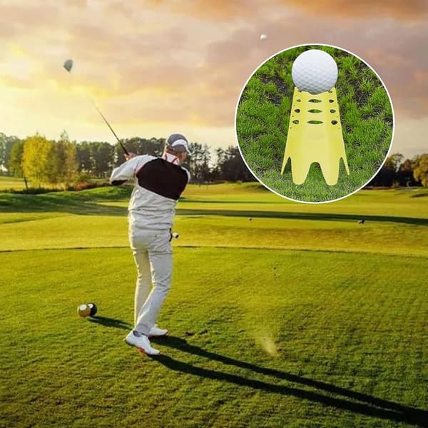 17 stk. 4 farver golfsimulator tees plastik golf tee golfmåtte tees øve golf tees perfekt til græs og driving range