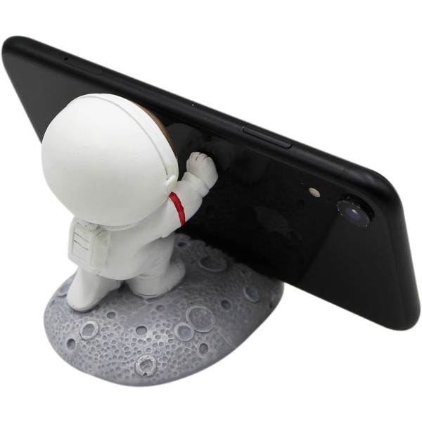 Creative Astronaut Phone Holder Spaceman Cell Phone Holder Cute Smartphone Stand for Desk Home Office Golden-Style 2