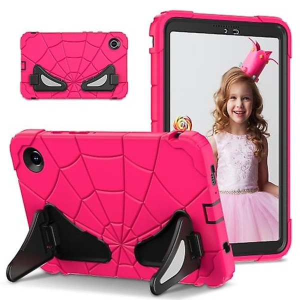 Skyddande tablettfodral i silikon + PC för Samsung Galaxy Tab A9, stötsäkert Strawberry Black
