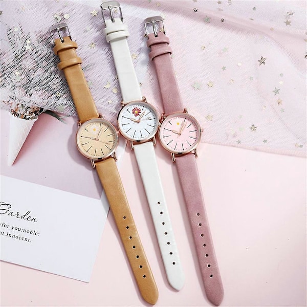 Celebrity Lille Daisy Ur Til Mandlige Og Kvindelige Studerende Par Koreansk Version Simpel Junior High School Pige Veninder Casual Ur Kvinde pink