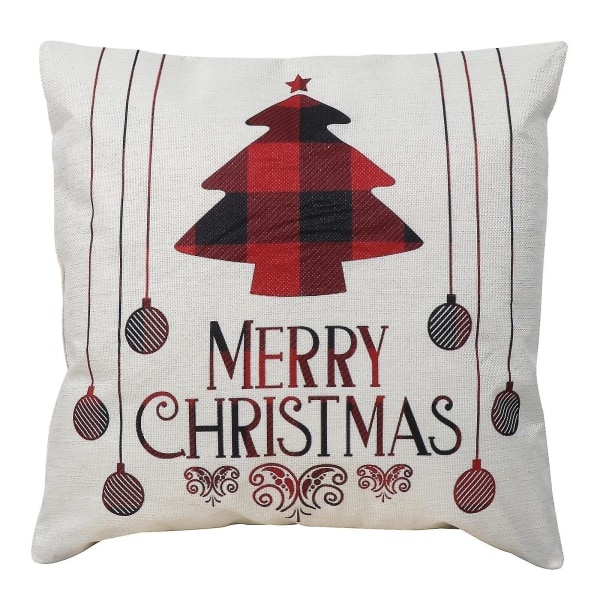 1kpl koristeellinen tyynyliina Creative Christmas tyynynpäällinen tyynynsuoja