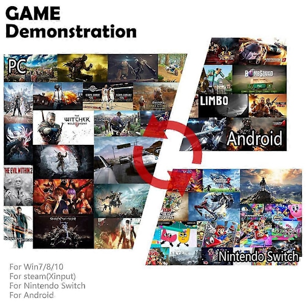 Trådlös Spelkontroll Ps4-kontroll Bluetooth Dubbelhuvud Snöflinga Handtag Joystick Mando Spelplatta - Röd kamouflage-