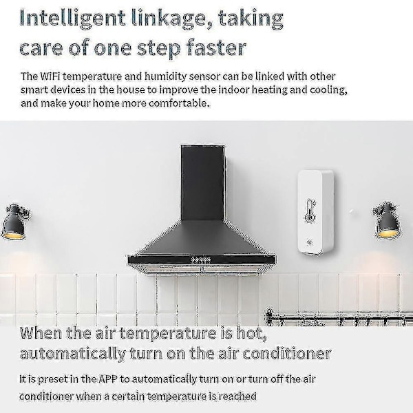 3x Tuya Wifi Temperatur- och Luftfuktighetssensor Inomhus Termometer Hygrometer -GSL