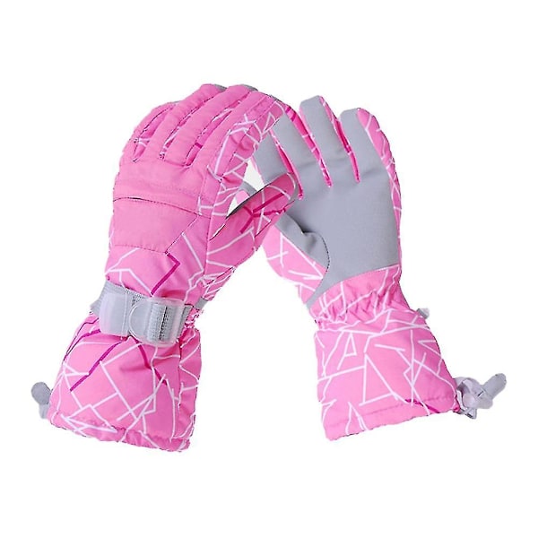 Vanntett og Isolerte Skiglover, Snøhansker for Snowboarding, Vinter Skiglover Pink