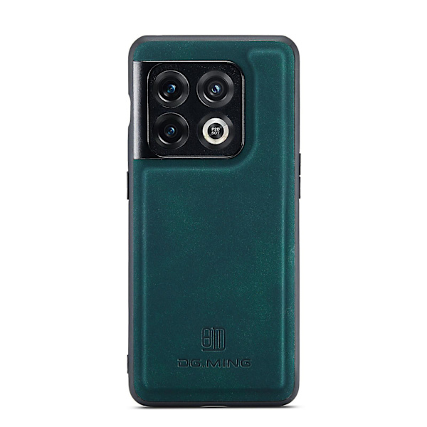 Dg.ming M1-serie til Oneplus 10 Pro 5g Magnetisk adsorption 2-i-1 pung Pc+tpu+pu læder telefon drop-proof etui med kickstand Green