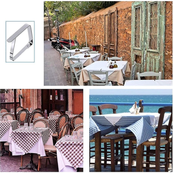 Outdoor Tablecloth Clips For 2 Inch Thick Tables (12 Pieces)