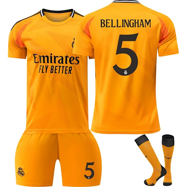 2024-2025 Real Madrid bortedrakt barn og voksne ny sesong nyeste fotballdrakter No. 5 XXL