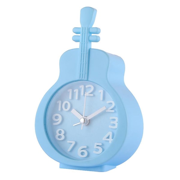 Children's Alarm Clock Creative Small Little Alarm Clock Student Mute Bedside Clock Personality Lazy Simple Clock Blue