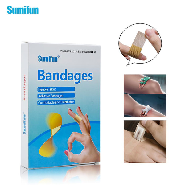 200pcs Waterproof Breathable Bandage Adhesive Wound First Aid Hemostasis Antibacterial Band Aid Household Patches 100pcs/box