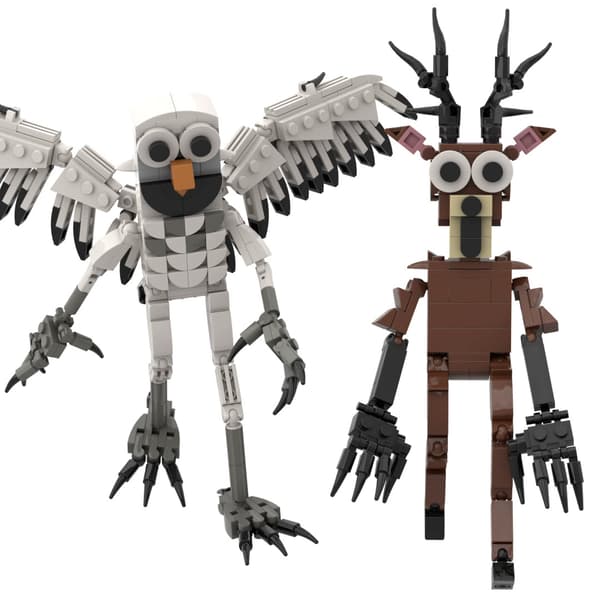 99 nætter i skoven: Roblox-spil, grænseoverskridende byggeklodslegetøj NS980 Forest Elk