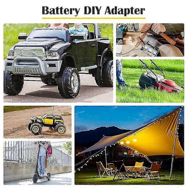 2-pack Hjul Adaptrar för DW 20V Batteri Adaptrar Hjul Batteri Konverteringskit