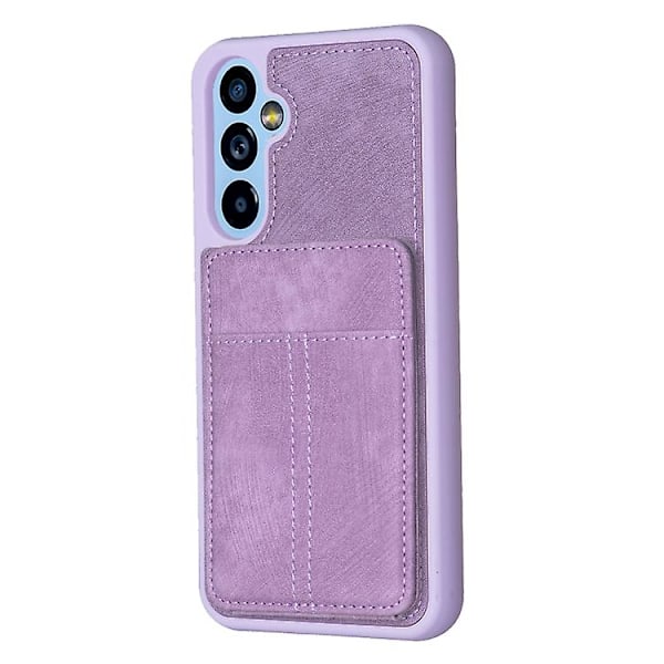 Til Samsung Galaxy A14 4g/5g Bf28 Frost-materet Kortpung Mobiltelefon Cover Med Holder Purple