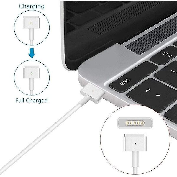 Laptop Strömadapter/Laddare Tablett Kompatibel Med Macbook Pro Laddare Ersättning 60W Magsafe 2 Spets Strömadapter För 13 Tums Efter Mitt 2012 Modell