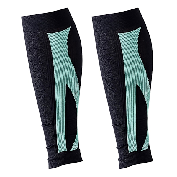 1 par kompressions lægærmer ekstra bløde strækbare vaskbare åndbare hudvenlige krampelindtræk unisex kompression Green Black S