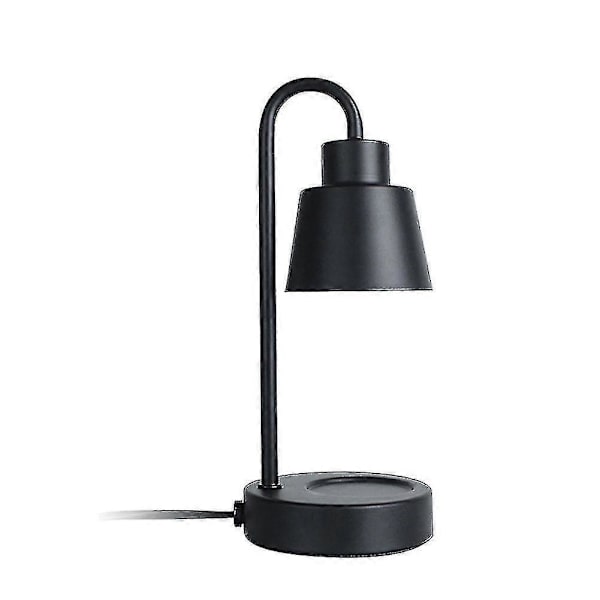 Elektrisk Stearinlysfusion Bordlampe Retro Stearinlysvarmelampe Sikker Stearinlysfusion Varmer Lys Dæmpningskontakt Til Soveværelsesdekoration Black Black