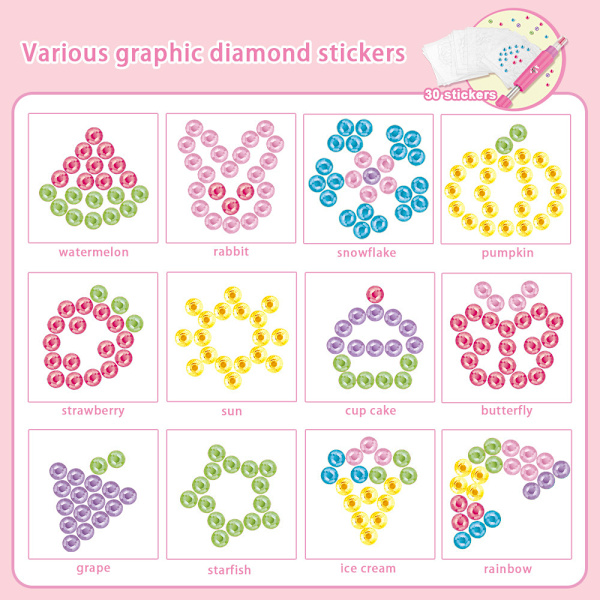 Bling Bling Ultimate Glam Set - Kiinnitä timantit hiuksiin, monivärinen Nail Drill Pen