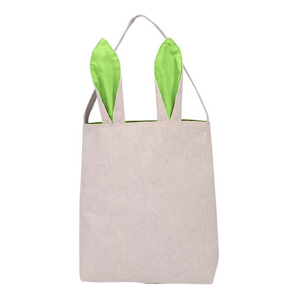 Påskekurv Taske - Kaninøre Design - Indkøbskurve Børneparty Gaveposer Green