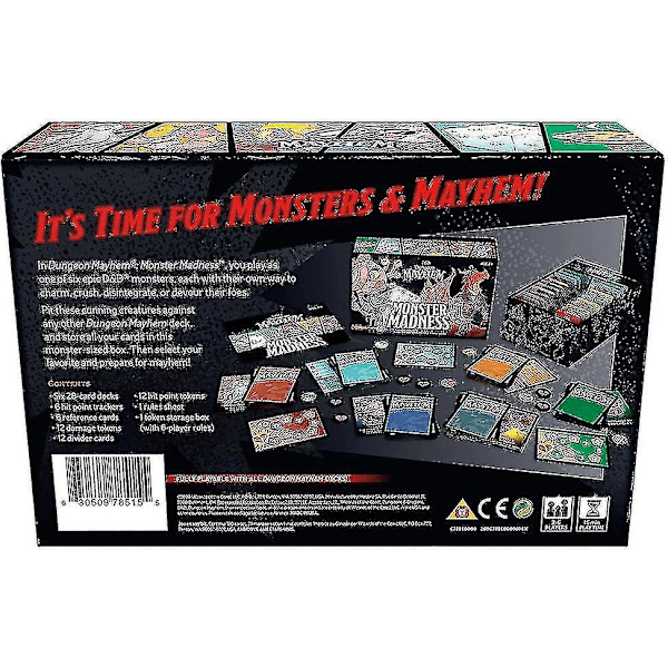 Bordspelet Dungeon Mayhem Dungeons Of Chaos Full English Monster Madness Strategispel Dungeon Madness Monster