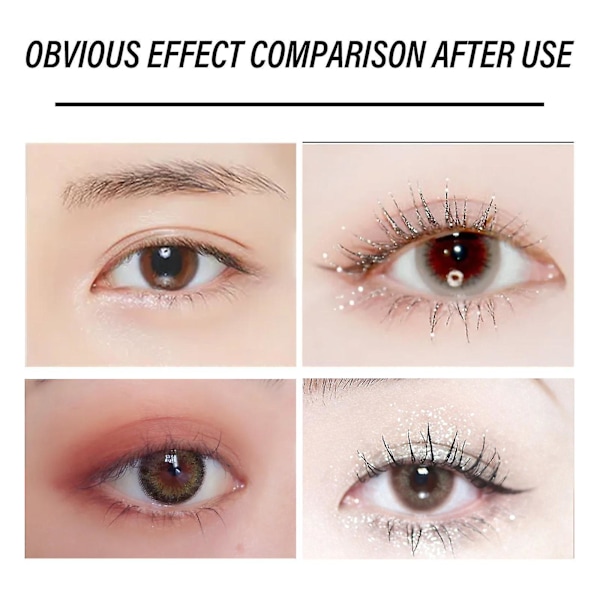 Flash Diamond In The Debris Mascara Fairy Flash Waterproof Lengthened Encryption Not Smudge Curly Long Mascara