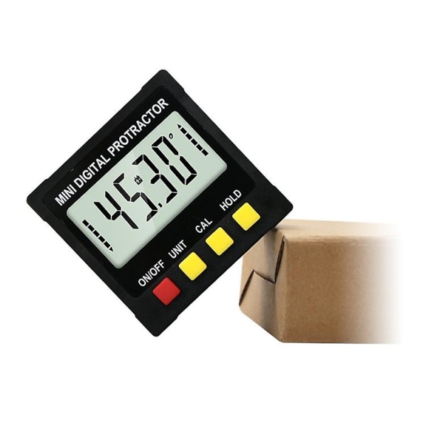 Electronic Digital Display Inclinometer Slope Level Meter Protractor Four-sided Magnetic Angle Ruler