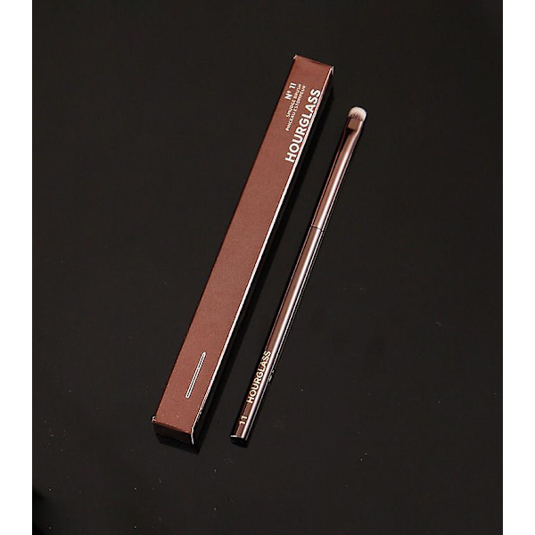 1 stk. HG Pro Makeup-børster Pudderkontur Blusher Make up-børste Højlys Bronzer udsøgt Professionelt metalhåndtag med æske 11