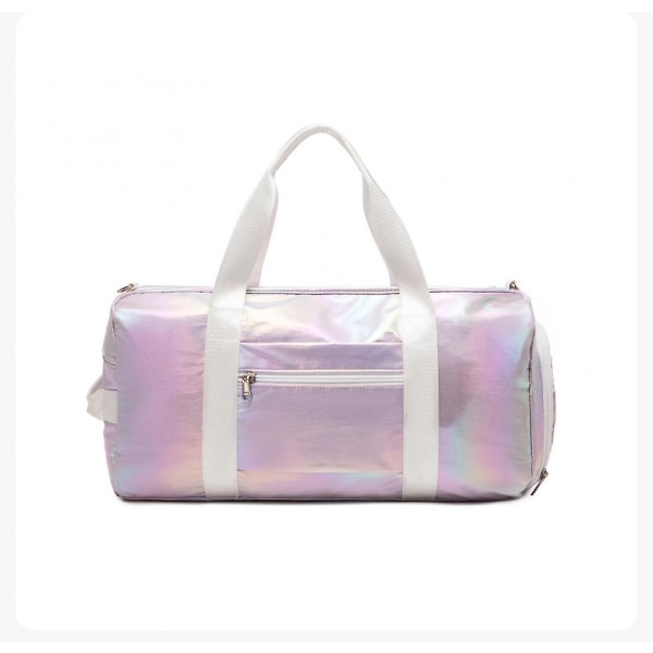 Waterproof Folding Travel Bag Travel Bags Hand Luggage For Women New Fashion Duffle Bag Metallic Purple