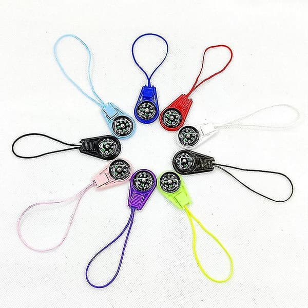 Mini Kompas Til Børn Kompas Nøglering Knap Kompas Bulk Kit Paracord Vandring Overlevelse Små Kompasser Børn Spejder Kompas Juni 10pcs
