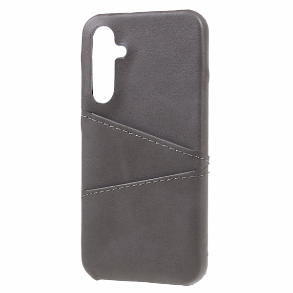 For Samsung Galaxy S24 Etui Anti-Drop PU+PC Telefon Cover med 2 Kortpladser Grey