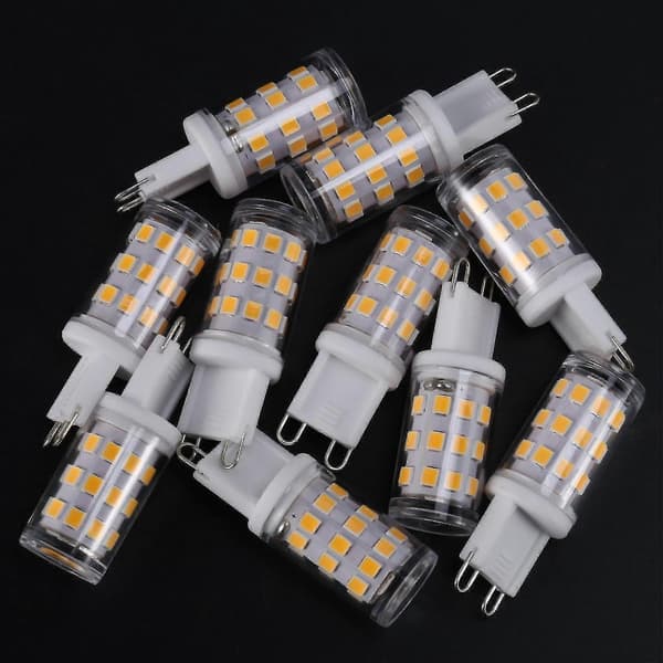 10-pack G9-lampor, 3w halogenlampor, energibesparande G9-sockel.