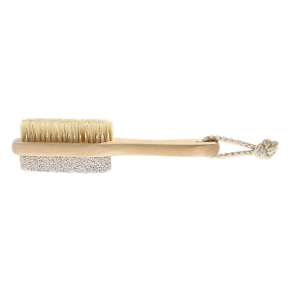 2 i 1 Fodsten Callusbørste Pedikyr Exfoliere Scrub Fjernelse Kit