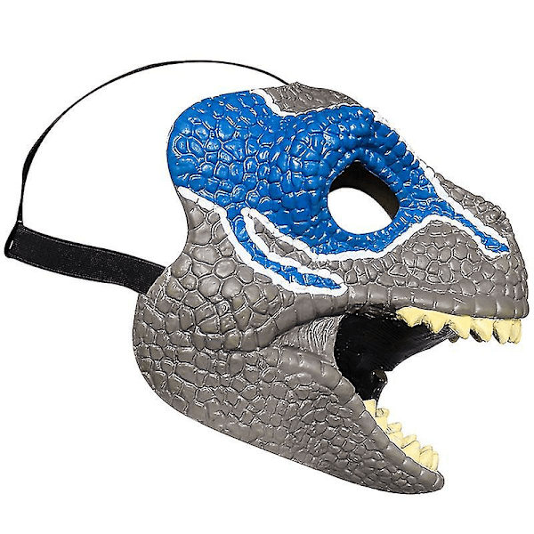 Skummel Dinosaur Maske, Foldbar Dyr Latex Maske Halloween Cosplay Kostyme Green