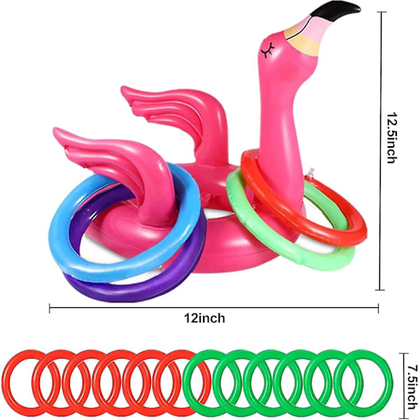15 kpl Ilmapallo Flamingot Uima-altaan Leikkikalut Renkaan Heittopeli Juhlat Koristeet Ranta Leikkikalut Lh-1
