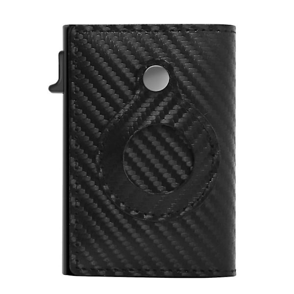 Herrar Slim Plånbok Med Pengaklipp Austin RFID-Blockering Tvåfaldig Kreditkortshållare För Män black 2 pu leather