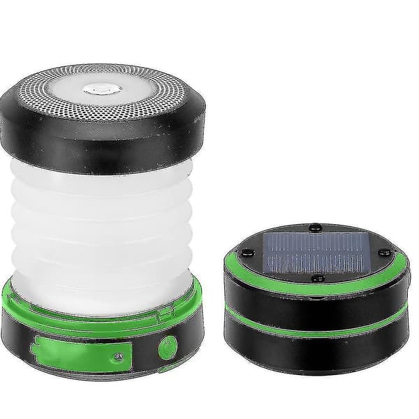 Bærbar LED solcellelykt Camping Fottur Nødlys Utendørslampe