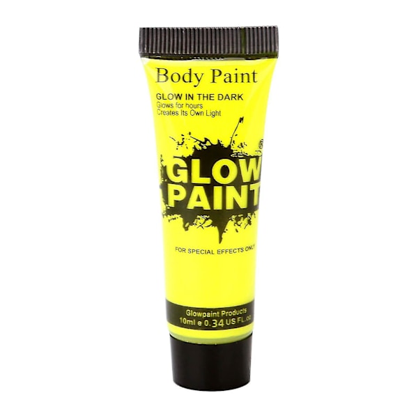 10ml Halloween Glow Pop I Mørke Ansigtsmaling Sort Lysmaling UV Neon & Krops Kridt Sæt Fluorescerende Makeup Markør Jul A