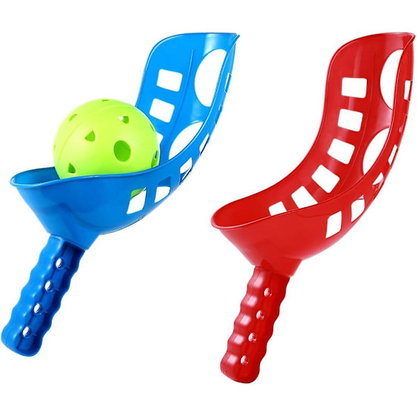 Scoop Ball Catch Cone Toss Set Utomhus Sports Strandspel för Barn, Flerfärgad