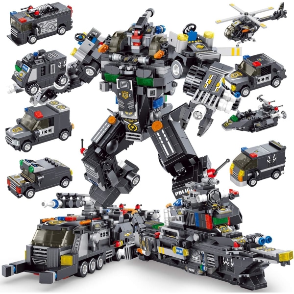 Robot building toy engineering building blocks armored vehicle kit building blocks
