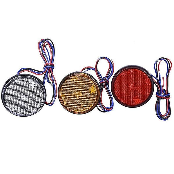 1 stk 24 SMD Motorcykel Lastbil Bil Rund Baglygte Stoplys Blinklys Reflektor