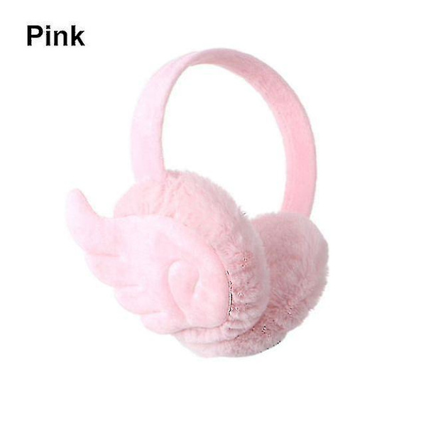 Mjuka Plysch Öronvärmare Unisex Vinter Varma Öronmuffar Utomhus Kallsäkerhet Öronmuffar C Pink
