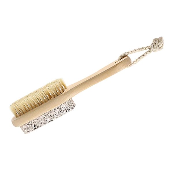 2 i 1 Fodsten Callusbørste Pedikyr Exfoliere Scrub Fjernelse Kit